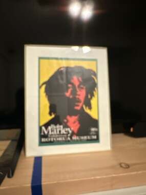 Vintage Bob Marley Exhibition Poster Rotorua Museum New Zealand 1996